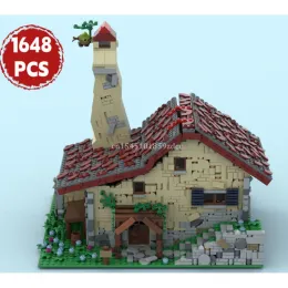 Moc Zeldaed Sheikah Tower House Model Building Blocks Set Game Architecture MOC-139323 129936 Assemble Bricks Toy Birthday Gifts