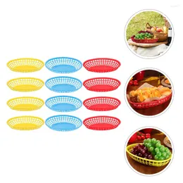 Dinnerware Sets Dessert Plates Dishes Plastic Fruit Baskets Snack Trays Fast Practical Storage Service Burgers