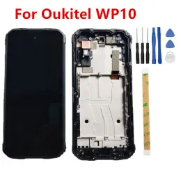 Neues Original für Oukitel WP10 5G Smartphone FHD+ LCD -Anzeigebildschirm mit Frame Touch Digitizer Montage Panel Schwarz Reparatur