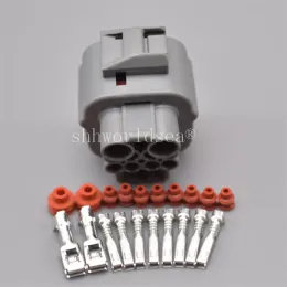 1SET 10 Pin 6189-0555 6181-0381 6918-1267 Otomotiv Su Geçirmez Konektörü Kadın Erkek Otomobil Soketi Terminal Mühürler