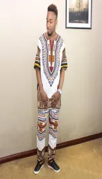 Ethnic Clothing Projekt mody Casual African Sets Tops and Pants Pockets Dashiki Spring Autumn Style unisex9192963