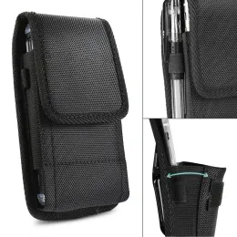 Tragbare Telefonbeutel Hanging Taille Storage Beutel Fanny Pack Black Classic Gürtel Clip -Beutel Hülle Beutel Schnalle auf den Riemen Telefontasche