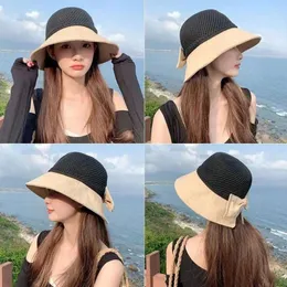 Basker vikbar hink hatt sommar breda grim anti-uv strandmössa utomhus andningsbar solskade