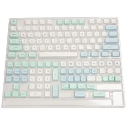 Zubehör XDA PBT -Schlüsselcaps 135key Ice Crystal Mint Farbstoff Sublimation für mechanische Tastatur