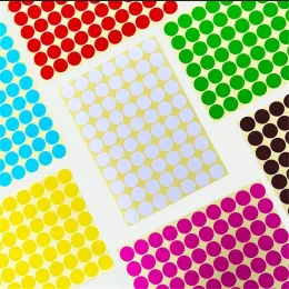 15 fogli/lotto miscelare il colore trollo tround dot sticker etichetta adesiva adesivi fatti a mano mini cerchio rotondo sigillatura stiker dot sticker