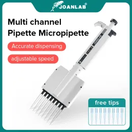 Joanlab Resmi Mağaza Çok Kanallı Pipet Laboratuar Ekipmanları Manuel Dijital Ayarlanabilir Micropipette 8 Kanallar Pipet 12 Kanal