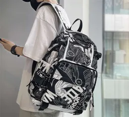 Harajuku Girl Male School Bag Женская граффити для печати мужчины рюкзак для женщин Boy Bag Bag Nylon Ladies Fashion Lackpack Студент 28737370