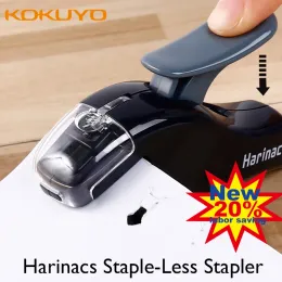 Klipler Japonya Kokuyo Harinacs Yeni Mini Stapless Stapler Güvenli Laborsue Öğrenci ve Ofis Yaratıcı Kırtasiye