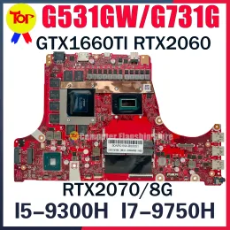 Motherboard KEFU G531GW Laptop Motherboard For ASUS ROG Strix SCAR III G531 G531GU G531GV G531GW G731GW G731GV G731GU Mainboard I79750H