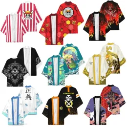 أنيمي قطعة واحدة cosplay costume portgas d ace monkey d luffy roronoa zoro cloak kimono cardigan robe robe print discal