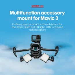 Drony Multifunkcyjne mocowanie akcesoriów dla DJI MAVIC 3 Funkcja Rozszerzenie GoPro Camera Mount Insta 360 Drone Akcesoria
