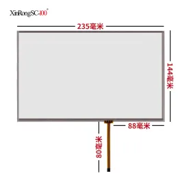 Panels 10,4 Zoll Touchscreenglas 235 mm*145 mm 4 Drahtbeständige Touchpanel für Tisch für Laptop 235*145 AT102TN03 V.9/V.1/V.8