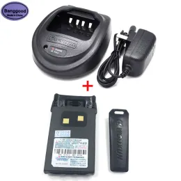 Chargers Original 7.4V 1700mAh Liion Battery + Rapid Dock Charger för Wouxun Kguvd1p KGUV6D KG699 KG689 KG833 Tvåvägsradio