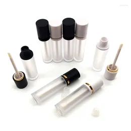 Speicherflaschen 24/30/50pcs 8ml Großhandel gefrosteter leerer Lipgloss Zauberstab matt flüssiger Lidschatten Applikator Kosmetische Lipgloss Weiß Schwarz