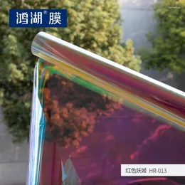 Fensteraufkleber Hohofilm 50cmx600cm Film Irisierende Glasaufkleber Bau dekorative Chamelon Farbe Schöne DIY