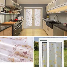 Window Stickers 45cm 200cm Frosted Opaque Glass Film For Privacy Adhesive PVC Static Cling Self-adhesive