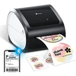 Принтеры Phomemo Bluetooth Thermal Printer D520BT Перевозка принтера 4x6 для малого бизнеса, штрих -кодовой, адресной метки