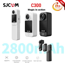 Câmera de ação de bolso de câmeras sjcam c300 4k 30fps 6axis gyro imagem estabilização Super Night Vision 5G Wi -Fi remoto webcam esportes DV CAM