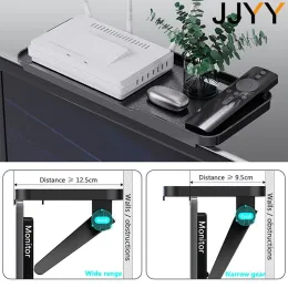 Jjyy TV Ekran Monitor Monitor Monitor Organizer Uchwyt stojak Praktyczne miejsce do przechowywania komputerowego biuro Multifunkcyjna stojak 1PC