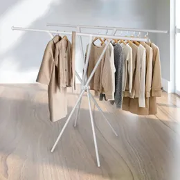 Cabide roupas rack rack de piso dobrável armazenamento em pé de armazenamento doméstico use haste retrátil invisível pendurada