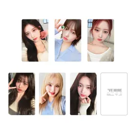 6pcs/set Ive albüm 1st ep I Mine Lomo Card Eleven Kız Grubu Wonyoung Liz Gaeul Leeseo Rei Yujin Kartpostal Fotoğraf Kartı Kpop