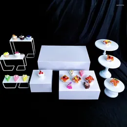 Parti Malzemeleri 9 adet kek bar sütunu tatlı masa büfe düğün iyilikleri zanaat centerpiece ev el şöleni yemek içecekler meyve tutucu