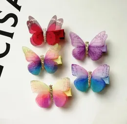 30pllot Nowy błyszcząca wróżka Prince Hair Barrettes Najlepsza jakość marki do włosów Dziewczyna włosy klip barrette urocze 5cm motyl Multicol9655129