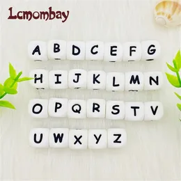 Lcmombay 12mm 200PC Letter Silicone Beads English be Beads Food Grade Silicone Chewing Beads DIY Baby Teething Toys Pendant 240407