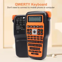 E1000 Pro -Etikett -Herstellerdrucker kompatibel für Wärmeschrumpfrohre TZ231 Label Maker Tape QWERTY -Tastatur Symbole Industrialdrucker