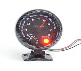 Universal 12V Universal Car Vehicle 375039039 Tachometer Tacho Gauge W Shift Light 08000RPM8778859