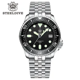 Steeldive SD1996 Zegarek nurkowy Zegarek nurkowy Automatyczny mechaniczny męski zegarek NH35 Bransoletka 41 mm nurka Zegarek Zegarek 240409