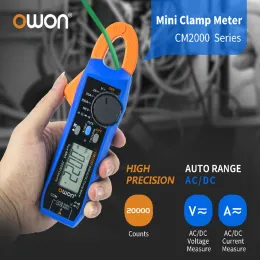 OWON CM2100 MINI Smart AC/DC -Stromspannungsklemme Messgerät 100A 600V 20000 True RMS BLE Auto NCV -Widerstandsfrequenzmessung