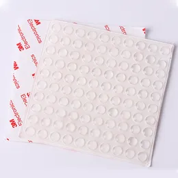 100pcs Silicone Rubber Bumpers Clear Adhesive Round Anti Slip shock Feet Pads Damper for Plaster Contrete Cement Plaster Craft