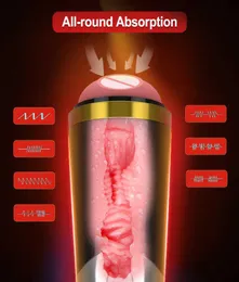 電気マストベーションカップ18cm深さマスターベーター男性パルス振動ソフトシリコンミュート強力なバイブンレーション男性用エロティックセックスおもちゃp8544064
