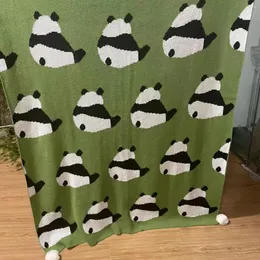 Coperte Panda NAP Copertina a maglia divano Casualmente Decorazione Casualmente Decorazione Air Condizionamento Air Condizionamento con elegante