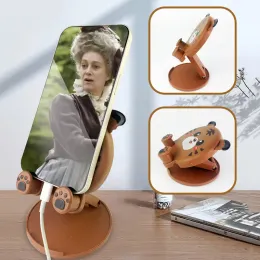 Симпатичный складной настольный телефон подставка для животных Стилирование домашнего офиса настольный настольный кронштейн складываемой простой держатель телефона для iPhone 13 Samsung