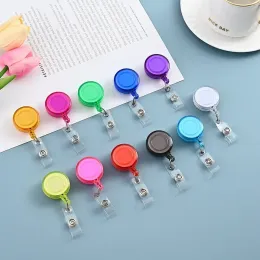 10 Pcs/Lot Retractable Ski Pass ID Card Badge Holder Reel Pull Key Name Tag Card Holders Recoil Reels for School Office Company