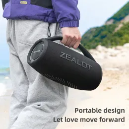 Zealot スピーカー S97: ハンドル付き 80W ポータブル Bluetooth 5.2