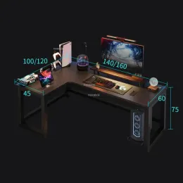 Creative Corner Computer Desks European Office Furniture Double Table Internet Cafe Gaming Desk Home Bedroom Wooden Study Table