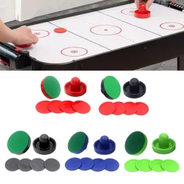 1 set Mini Air Hockey Pushers e Air Hockey Pucks, Paggine di hockey in feltro per i tavoli da gioco in famiglia Tavoli da hockey Air Equipment