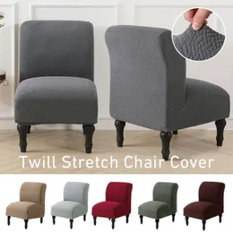 Coperchi di sedie Cover Solido tessuto jacquard tessuto spandex coperchio senza bracciolo di divano singolo folletto sedie a elastici accenti nordiche divano protezione