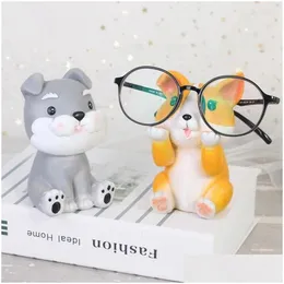ファッションサングラスフレーム子犬犬のメガネホルダースタンド眼鏡リテーナーディスプレイかわいい動物デザインギフトドロップデリバリーアクセサリーDHL73