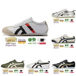 Top Tiger Mexico 66 Shoes Oitsukass Tigers Casual Shoes Ruig Shoes Summer Cavas Series Mexico 66 Deluxe Mes Womes Latex Combiatio Isole Parchmet Midsole 404