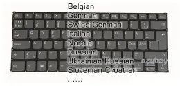 Клавиатуры Швейцарская немецкая Словенская СВ Хорватская клавиатура для Lenovo IdeaPad Yoga 53014ARR 53014IKB 73013IKB 73013IWL 73015IKB 73015IWL