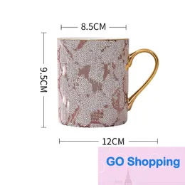 유럽식 유럽 스타일 창조적 인 INS Ceramic Cup Golden Edge Milk Tea Mug 크로스 국경 가정 커피 컵 도매