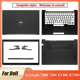 Casos novos para Dell Latitude 7480 7490 E7480 E7490 Laptop LCD Tampa traseira/moldura frontal/dobradiças/cobertura de dobradiça/palmita