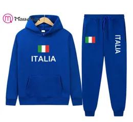 Włosze Italia Italian It Ita Men Men Sets Tracksuit Autumn Men039s Bluies Prespants Dwuczęściowy garnitur swobodny ubrania H09132104713