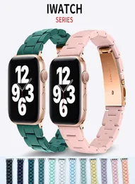 Candy Color Resin Strap per Apple Watch Band 38 41 45mm Galaxy Watch 20 22mm Donne Uomini Iwatch Iwatch Sostituzione Canda di guardia Ser1144862