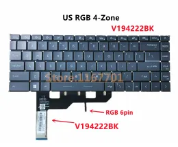 Keyboards Neuer Original -Laptop US/RU/SP RGB/Perkey Backlight -Tastatur für den MSI -Schöpfer Z16 A11UEK A11UET A12UX MS1571 V194222BK V203022AK