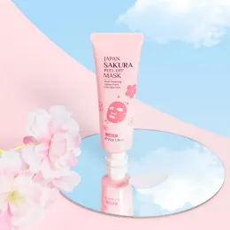 Laikou Sakura 24K 골드 필링 페이스 마스크 안티 주름 미백 여드름 블랙 헤드 제거 페이셜 찢어짐 마스크 스킨 케어 제품